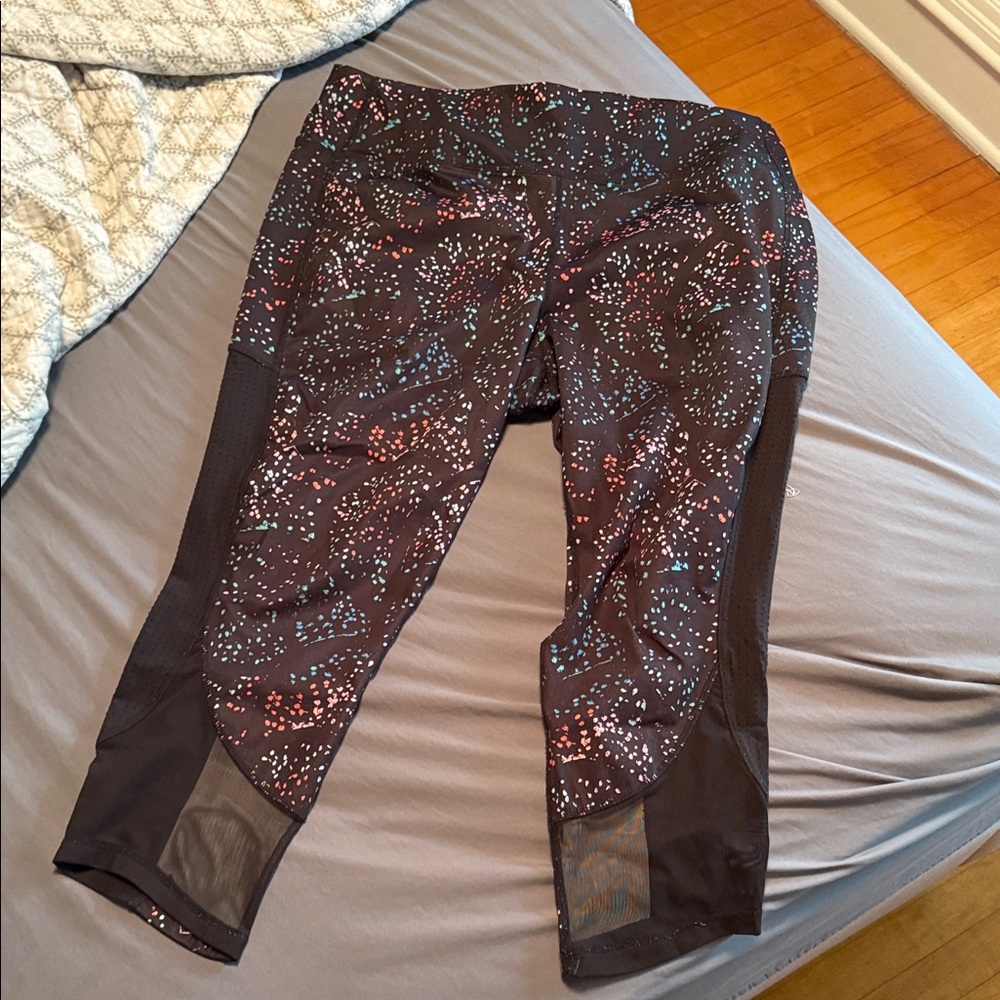 Black Leggings with Colorful Dots